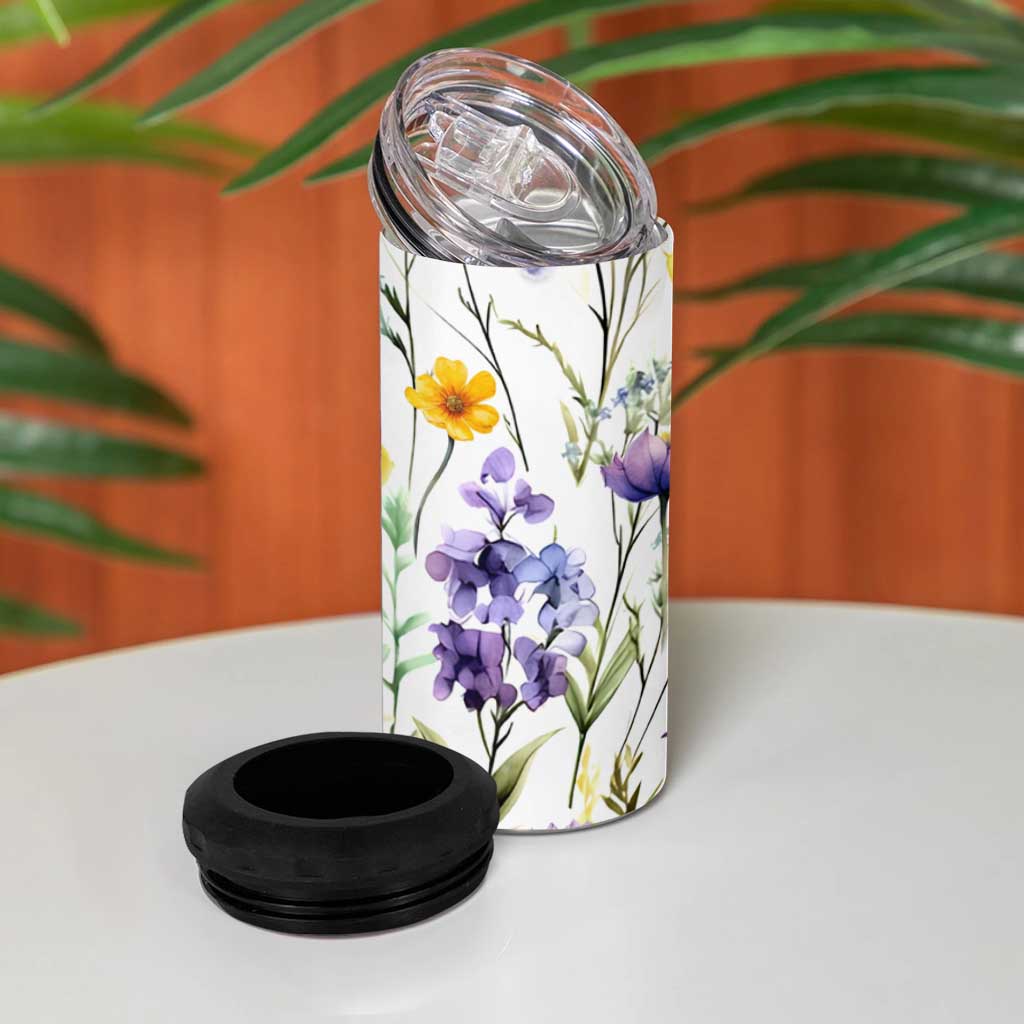 Christian 4 in 1 Can Cooler Tumbler Faith Does Not Make Things Easy It Makes Them Possible - Wonder Print Shop