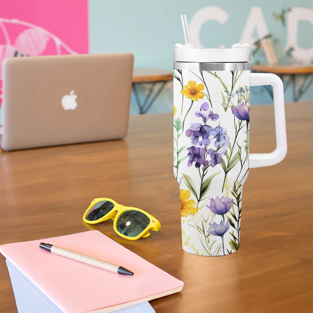 Christian Tumbler With Handle Faith Does Not Make Things Easy It Makes Them Possible - Wonder Print Shop