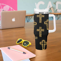 Christian Tumbler With Handle I Can Do All Things Through Christ Aesthetic - Wonder Print Shop
