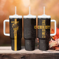Christian Gifts For Men Tumbler With Handle Man Of Faith I Can Do All Things Through Christ - Wonder Print Shop