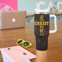 Christian Gifts For Men Tumbler With Handle Man Of Faith I Can Do All Things Through Christ - Wonder Print Shop