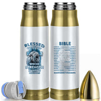 Christian Gifts For Men Bullet Tumbler Bible Emergency Numbers Lion Christ Cross