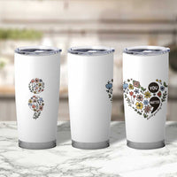 Suicide Prevention Awareness Tumbler Cup You Matter Semicolon Flowers - Wonder Print Shop
