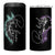 Suicide Prevention Awareness 4 in 1 Can Cooler Tumbler Teal Purple Lion Elephant Be Brave Be Kind - Wonder Print Shop