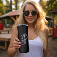 Suicide Prevention Awareness Skinny Tumbler Teal Purple Lion Elephant Be Brave Be Kind - Wonder Print Shop