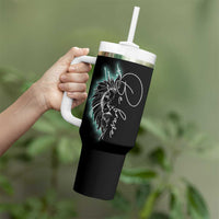 Suicide Prevention Awareness Tumbler With Handle Teal Purple Lion Elephant Be Brave Be Kind - Wonder Print Shop