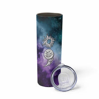 Suicide Prevention Awareness Skinny Tumbler Choose Life Planets Semicolon Teal Purple Galaxy Outer Space - Wonder Print Shop