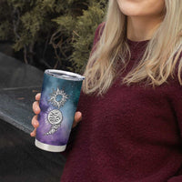 Suicide Prevention Awareness Tumbler Cup Choose Life Planets Semicolon Teal Purple Galaxy Outer Space - Wonder Print Shop