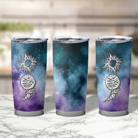 Suicide Prevention Awareness Tumbler Cup Choose Life Planets Semicolon Teal Purple Galaxy Outer Space - Wonder Print Shop