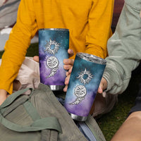 Suicide Prevention Awareness Tumbler Cup Choose Life Planets Semicolon Teal Purple Galaxy Outer Space - Wonder Print Shop