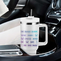 Suicide Prevention Awareness Tumbler With Handle Teal Purple You Are Enough - Wonder Print Shop