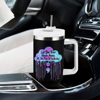 Suicide Prevention Tumbler With Handle Let The Rain Wash Away All The Pain Of Yesterday - Wonder Print Shop