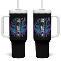Suicide Prevention Tumbler With Handle Let Your Faith Be Bigger Than Your Fear Christian - Wonder Print Shop