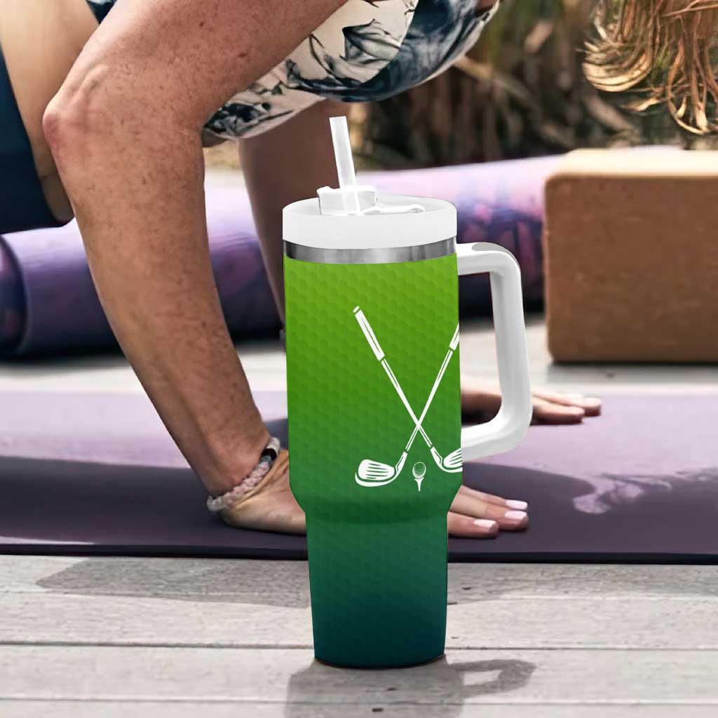 Gifts for Golf Player Tumbler With Handle It Takes A Lot Of Balls To Golf Like I Do