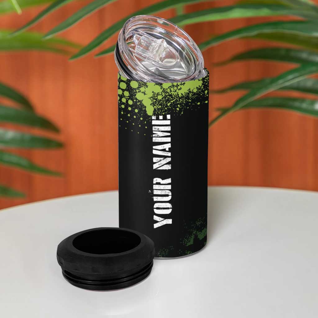Personalized Funny Golf Player 4 in 1 Can Cooler Tumbler Custom Name Grip It Rip It Sip It Beer Drinking