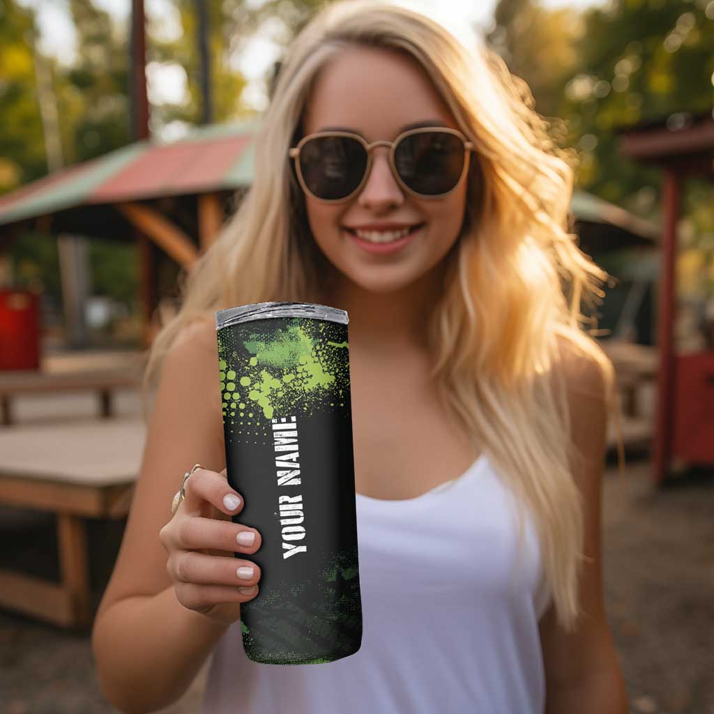 Personalized Funny Golf Player Skinny Tumbler Custom Name Grip It Rip It Sip It Beer Drinking