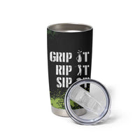 Personalized Funny Golf Player Tumbler Cup Custom Name Grip It Rip It Sip It Beer Drinking