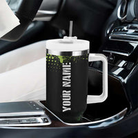 Personalized Funny Golf Player Tumbler With Handle Custom Name Grip It Rip It Sip It Beer Drinking