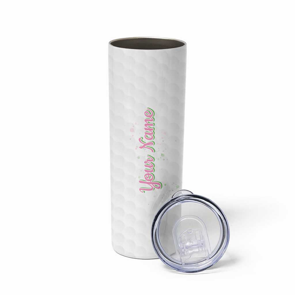 Personalized Golf Player Skinny Tumbler Custom Name Just A Girl Who Loves Golf