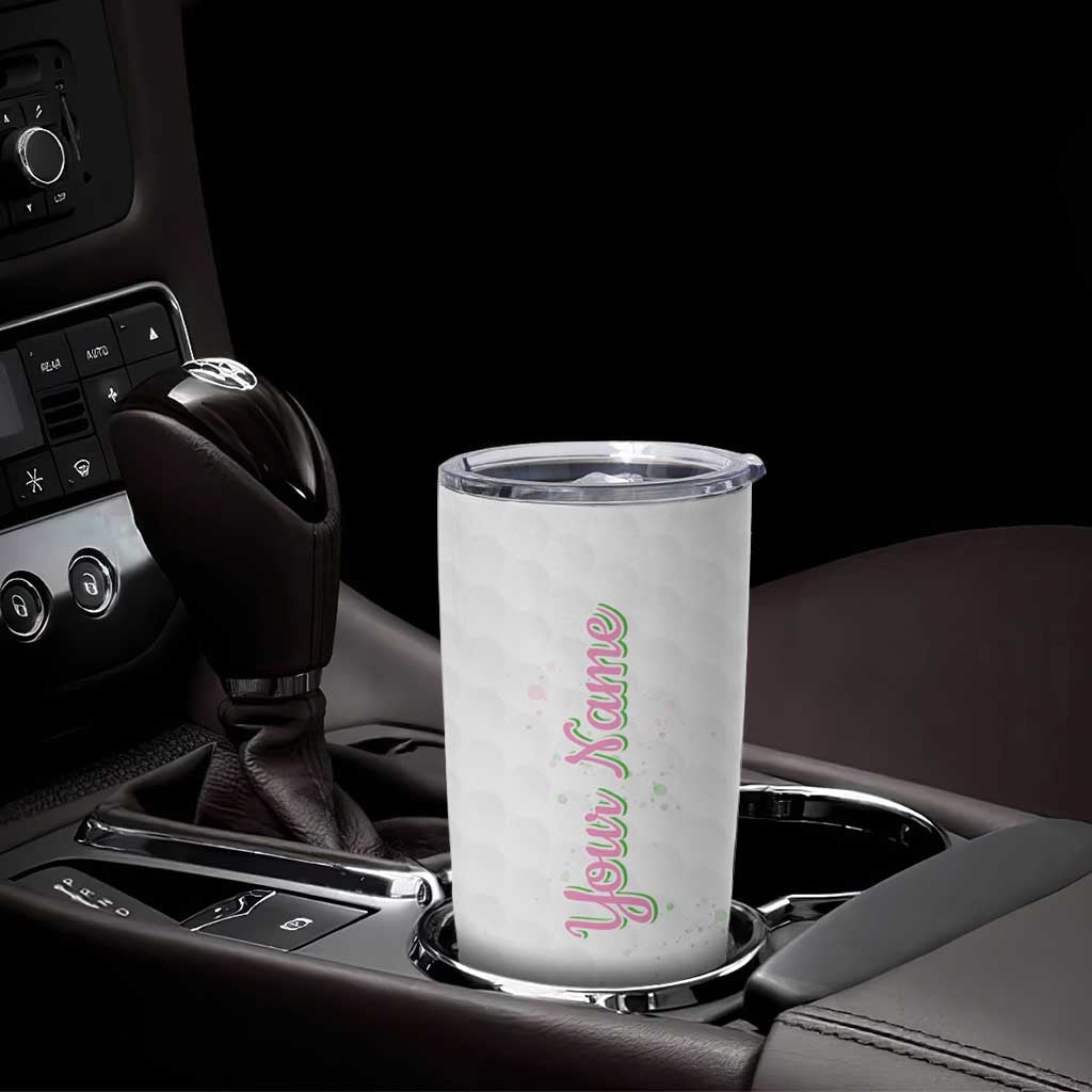 Personalized Golf Player Tumbler Cup Custom Name Just A Girl Who Loves Golf