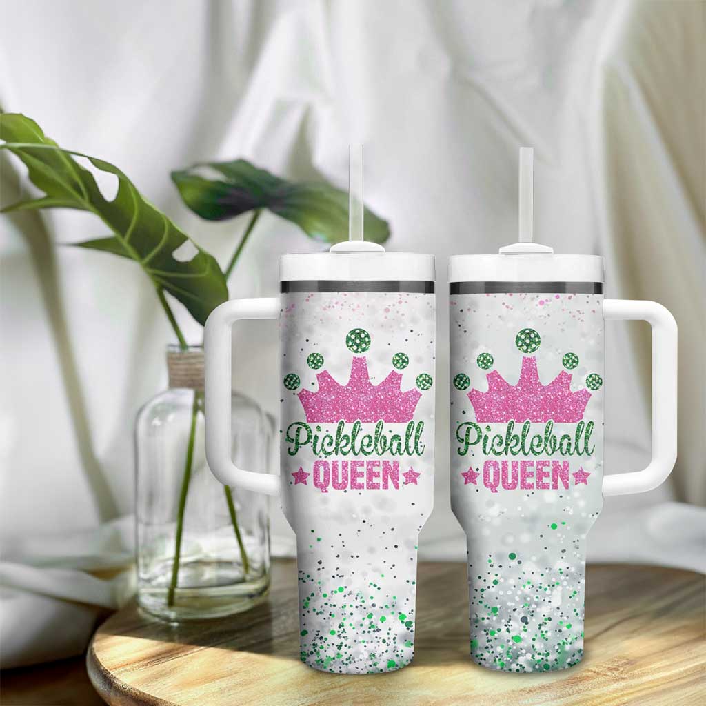 Gifts for Pickleball Lover Tumbler With Handle Pickleball Queen