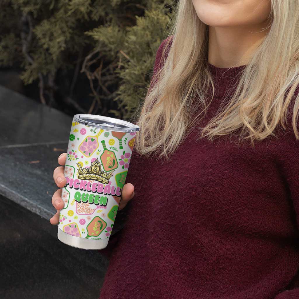 Pickleball Player Tumbler Cup Pickleball Queen