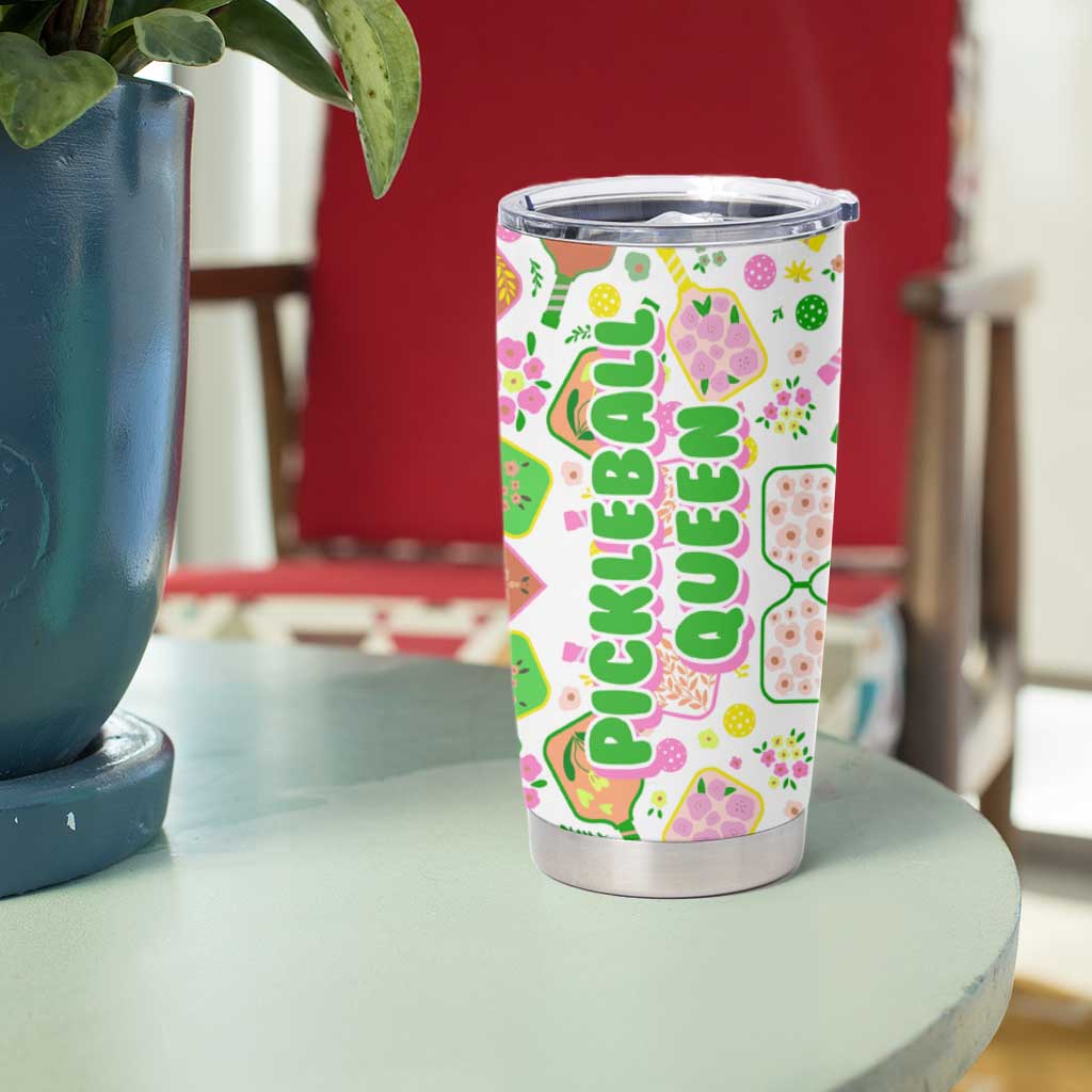 Pickleball Player Tumbler Cup Pickleball Queen