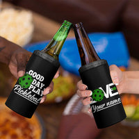 Personalized Pickleball Player 4 in 1 Can Cooler Tumbler Custom Name It's A Good Day To Play Pickleball