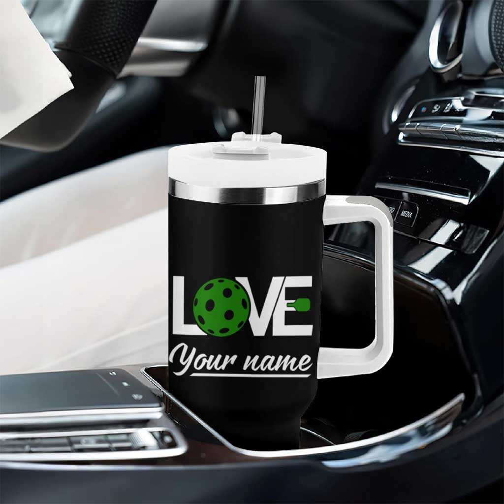 Personalized Pickleball Player Tumbler With Handle Custom Name It's A Good Day To Play Pickleball