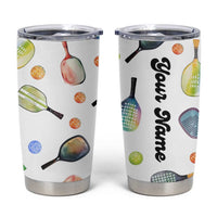 Personalized Pickleball Player Tumbler Cup Custom Name Pickle Ball Lover