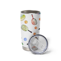Personalized Pickleball Player Tumbler Cup Custom Name Pickle Ball Lover