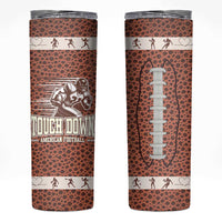 Gifts for Football Lover Skinny Tumbler Touch Down American Football