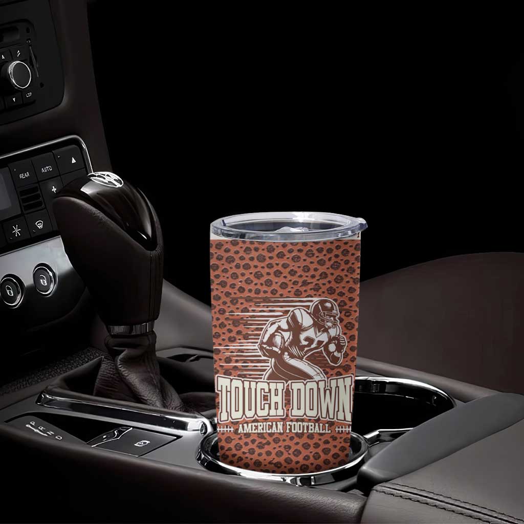 Gifts for Football Lover Tumbler Cup Touch Down American Football