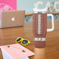 Gifts for Football Lover Tumbler With Handle Touch Down American Football