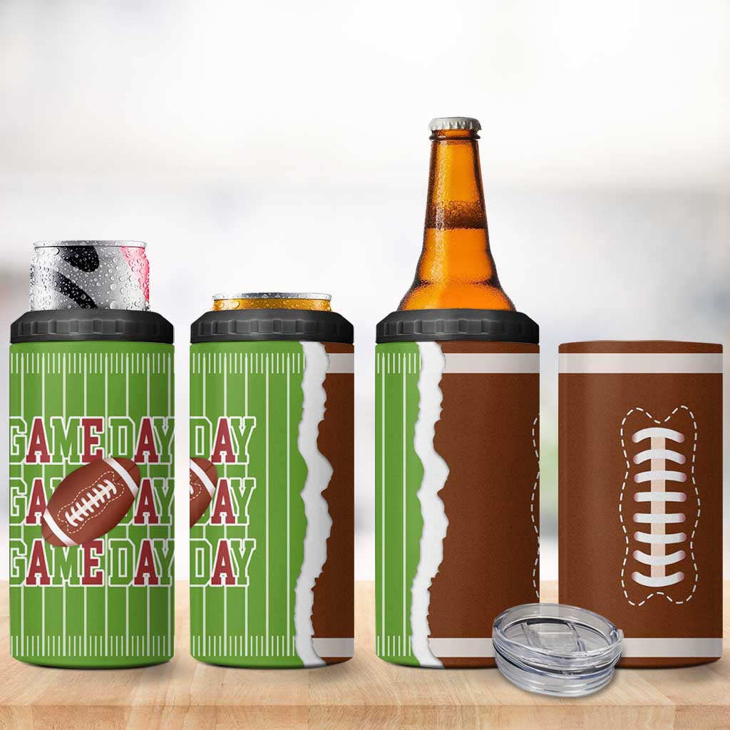 Gifts for Football Lover 4 in 1 Can Cooler Tumbler Game Day