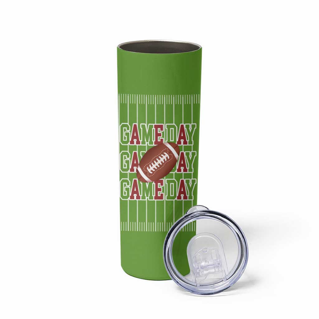 Gifts for Football Lover Skinny Tumbler Game Day