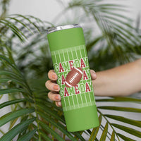 Gifts for Football Lover Skinny Tumbler Game Day