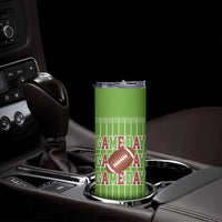 Gifts for Football Lover Skinny Tumbler Game Day