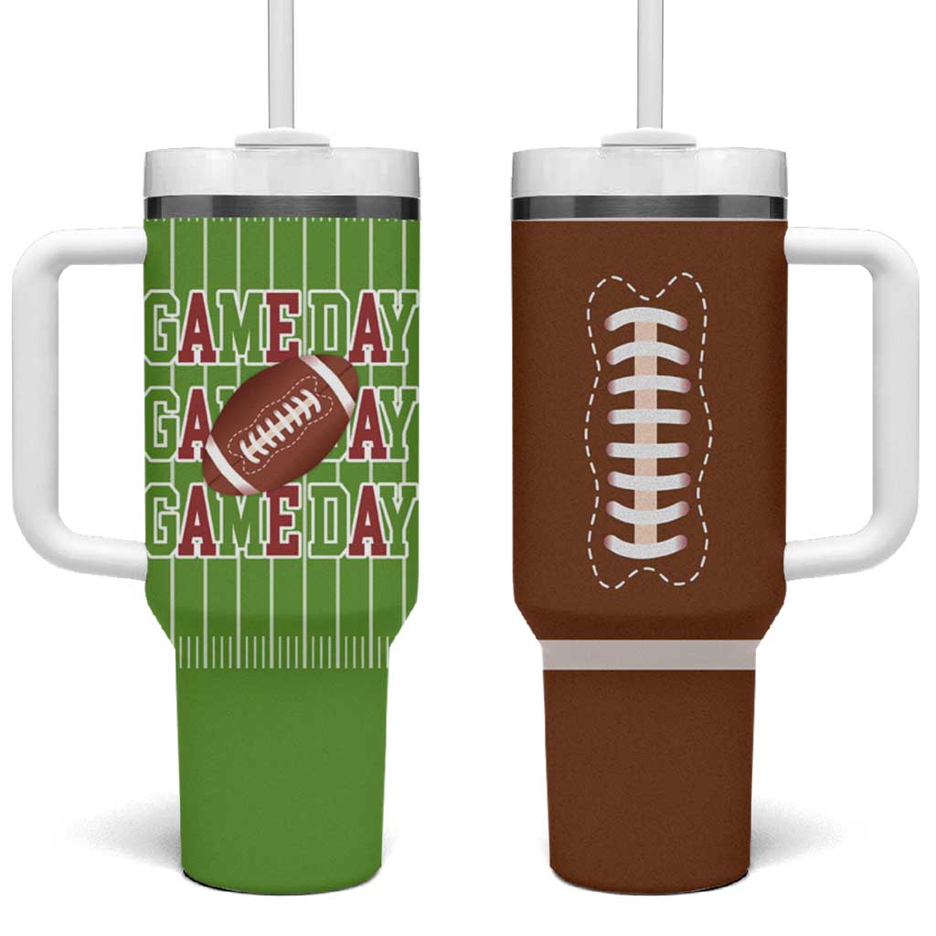 Gifts for Football Lover Tumbler With Handle Game Day