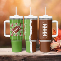 Gifts for Football Lover Tumbler With Handle Game Day