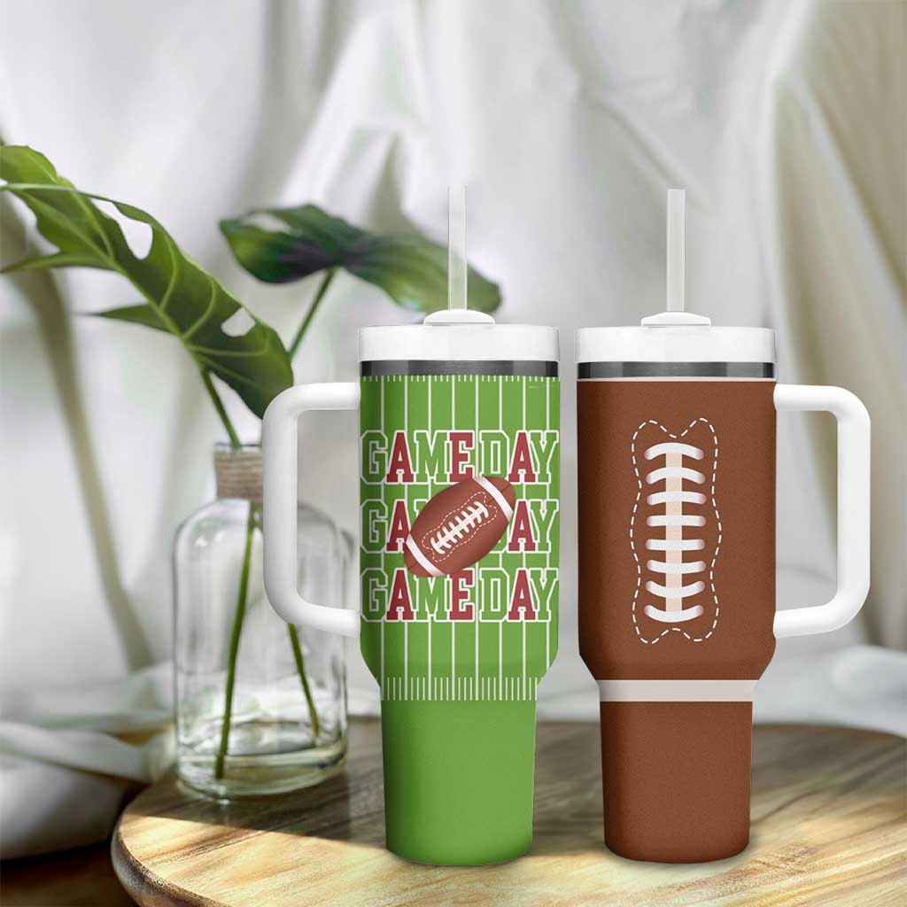 Gifts for Football Lover Tumbler With Handle Game Day