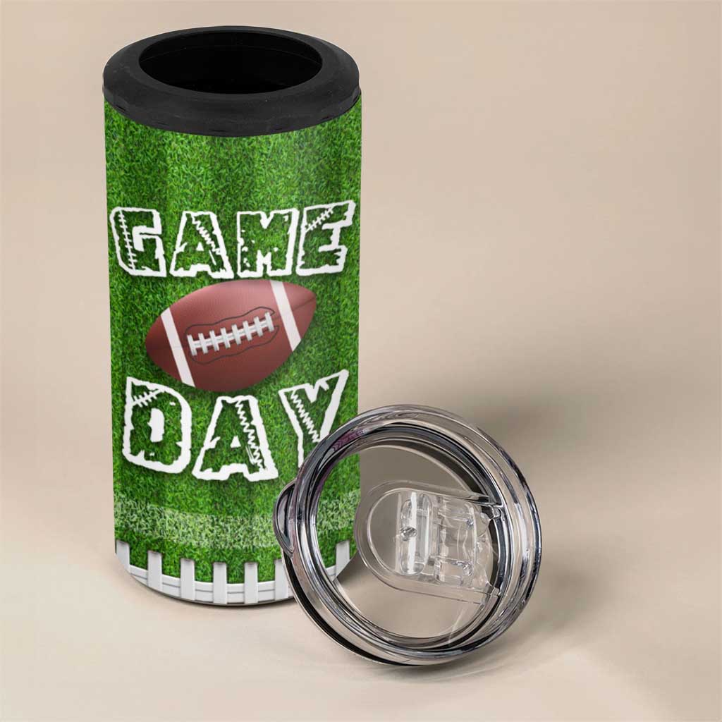 Personalized Gifts for Football Lover 4 in 1 Can Cooler Tumbler Custom Name Game Day