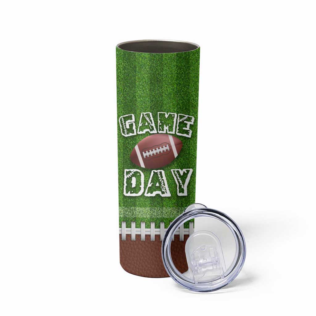 Personalized Gifts for Football Lover Skinny Tumbler Custom Name Game Day