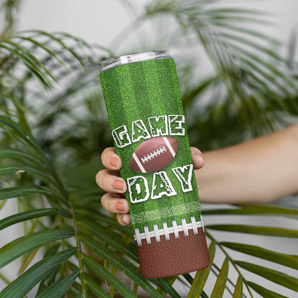 Personalized Gifts for Football Lover Skinny Tumbler Custom Name Game Day