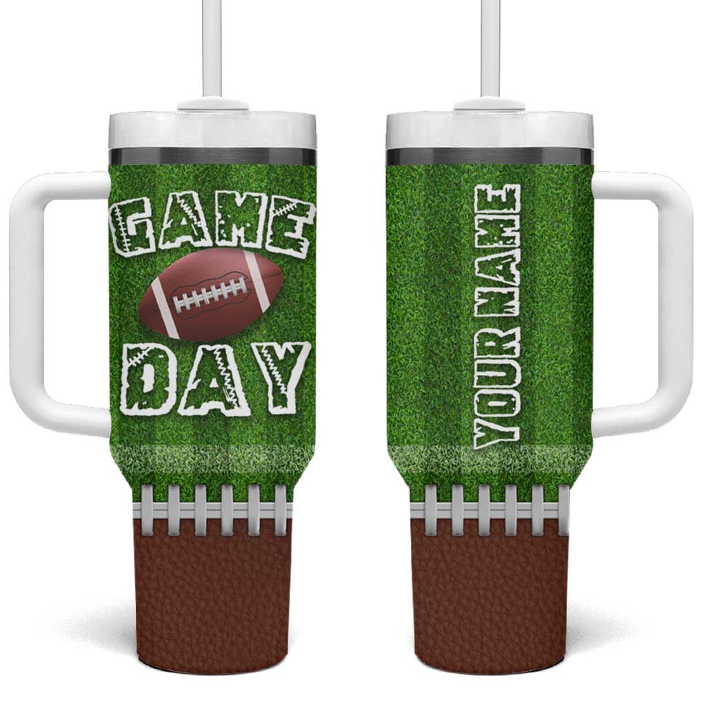 Personalized Gifts for Football Lover Tumbler With Handle Custom Name Game Day