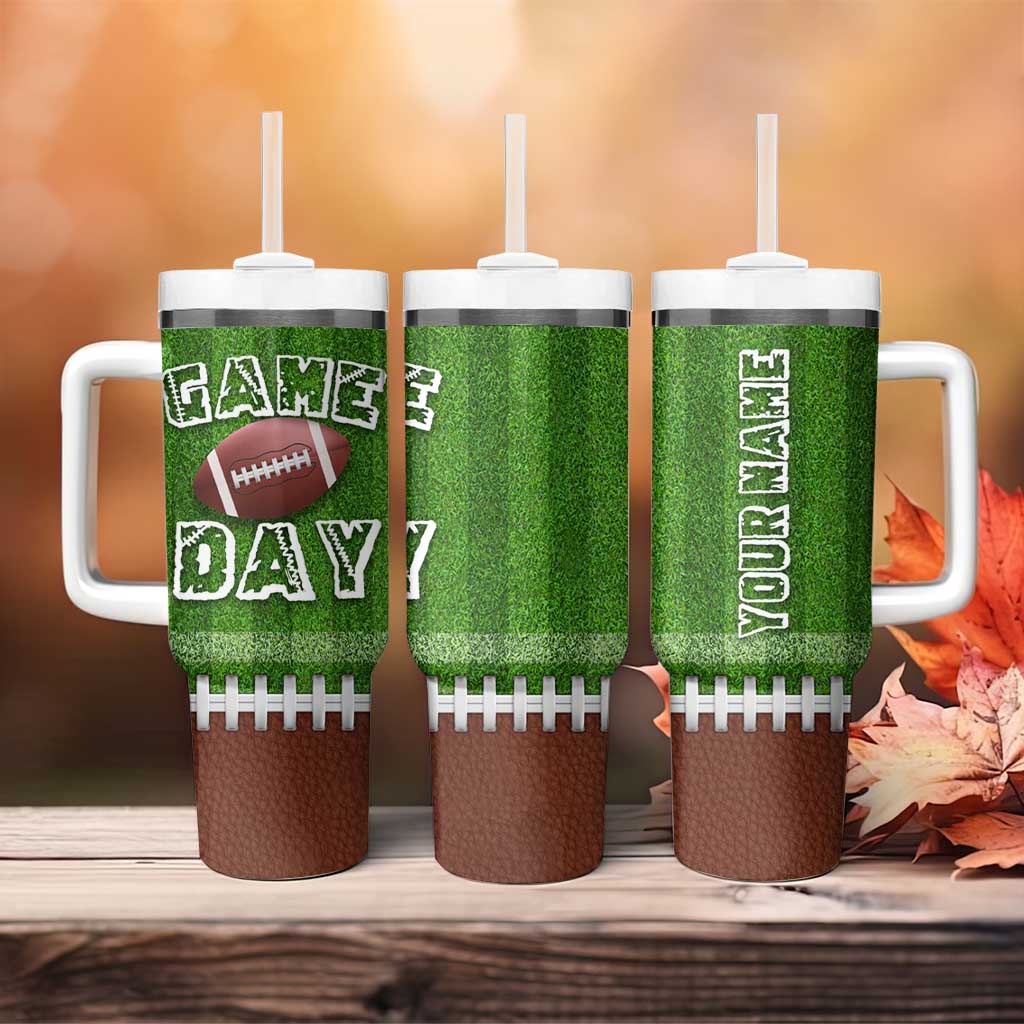 Personalized Gifts for Football Lover Tumbler With Handle Custom Name Game Day