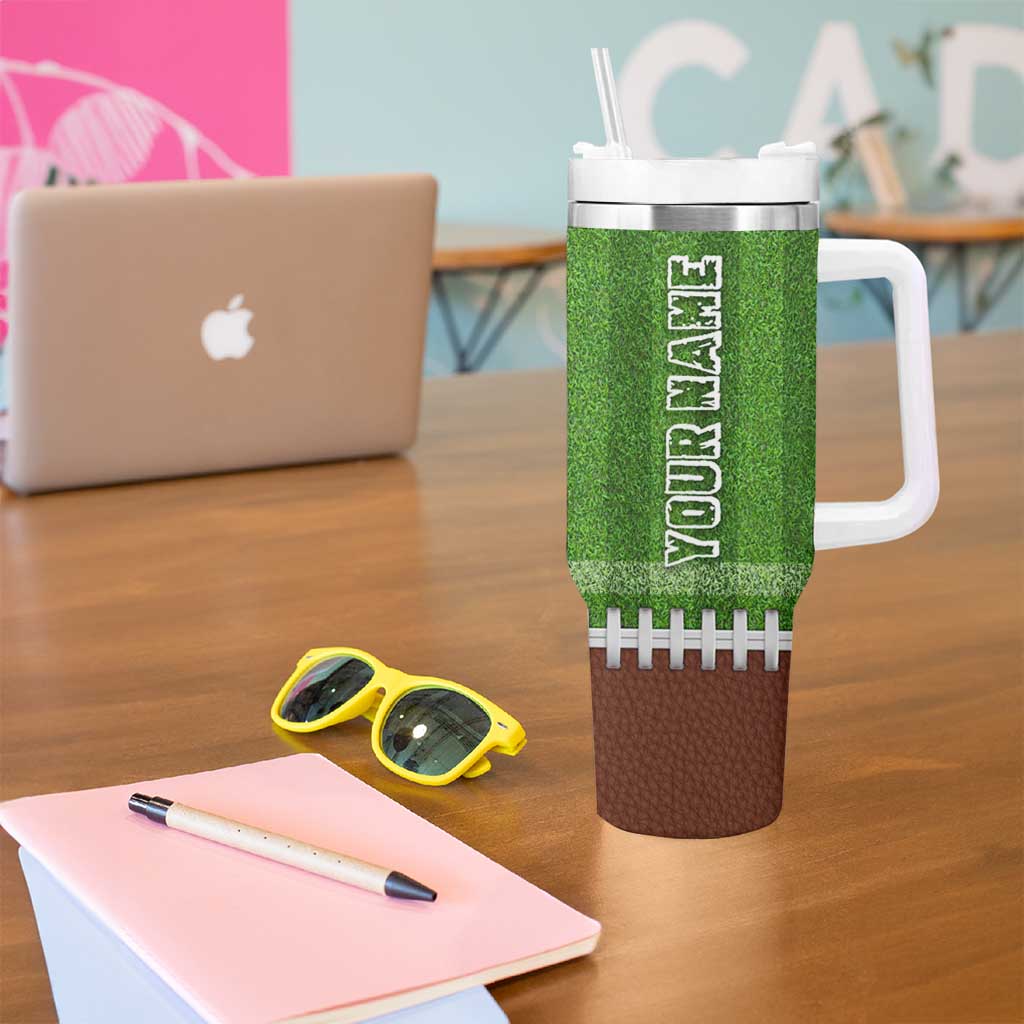 Personalized Gifts for Football Lover Tumbler With Handle Custom Name Game Day