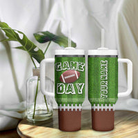 Personalized Gifts for Football Lover Tumbler With Handle Custom Name Game Day