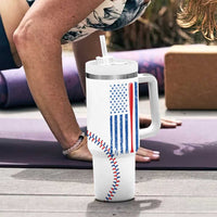 Gifts for Baseball Lover Tumbler With Handle Eat Sleep Baseball Repeat