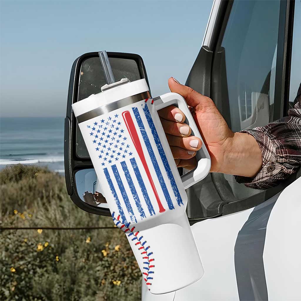 Gifts for Baseball Lover Tumbler With Handle Eat Sleep Baseball Repeat